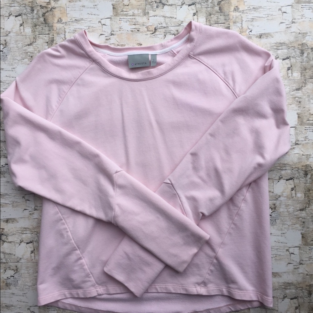 Pale Pink Athleta French Terry Sweatshirt
